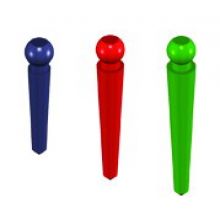 Trzpienie plastikowe mikro Zielone 012PSM10
